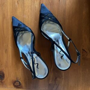 Elegant Black Slingback Heels